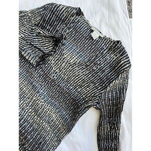 Alberto Makali Black and Silver Sequin Blouse